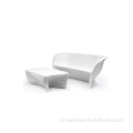 Trắng ghế ngoài trời Polyethylene Ghế ngồi Biophilia Sofa